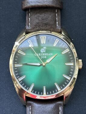Caribbean Joe Gold Tone Green Dial Men’s Watch
